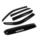 Sequoia 4pcs Window Deflector Rain Guard 43 Inches Sun Roof Visor Dark Smoke 