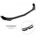 Ocpty 3pcs Black Car Front Bumper Spoiler Lip Fit For Most Cars