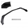 Ocpty 3pcs Black Car Front Bumper Spoiler Lip Fit For Most Cars