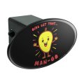 Graphics More Girl Let That Man Go Mango Funny Humor Oval Tow Trailer Hitch Cover Plug Insert