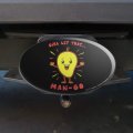Graphics More Girl Let That Man Go Mango Funny Humor Oval Tow Trailer Hitch Cover Plug Insert