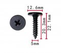 Autobahn88 Fender Tapping Screw Compatible With Honda Accord Civic Cr-z Oem 90103-ta0-000 Pack Of 10