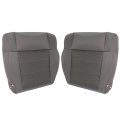 2pcs Gray Cloth Seat Cover Front Driver And Passenger Side Bottom Replacement For 2007-2012 