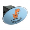 T-rex-ercise Exercise Dinosaur Funny Humor Oval Tow Trailer Hitch Cover Plug Insert