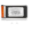 Right Headlight Assembly With Bezel For 1990-2017 Mack Ch613 Sfa Hood Truck Passenger Side Halogen Headlamp Set Mo-4953