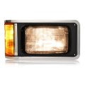 Right Headlight Assembly With Bezel For 1990-2017 Mack Ch613 Sfa Hood Truck Passenger Side Halogen Headlamp Set Mo-4953