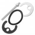 Doitool Kitchen Faucet Installation Kit 2 Sets Horseshoe Mounting Accessories Stainless Steel Fastener Fixing Fitting Set