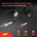 A-premium O2 Oxygen Sensor Compatible With Honda Civic 2001 2002 2003 2004 2005 1 7l Upstream And Downstream 2-pc Set