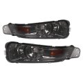 Turn Signal Lights For 2005 2006 2007 2008 2009 Ford Mustang Smoke Lens Chrome Housing Front Bumper Side Marker Lamps Pair