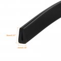 Uxcell 2pcs U Channel Edge Trim 11 5ft Length Rubber Guard Seal Strip Protector Flat Type Fit For 0-1mm 5 32 W X 5 16 H Black