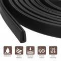 Uxcell 2pcs U Channel Edge Trim 11 5ft Length Rubber Guard Seal Strip Protector Flat Type Fit For 0-1mm 5 32 W X 5 16 H Black