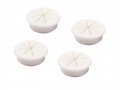 4pcs 2inch 50mm Desk Cord Grommets Wire Cable Hole Cover For Office Pc White White-4pcs 