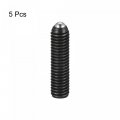 Uxcell Ball Point Set Screws 5pcs M5 X 20mm High Carbon Steel Metric Spring Hex Socket Grub Screw