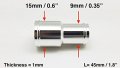 Autobahn88 Reducer Aluminum Alloy Vacuum Hose Joiner Od 0 36-0 6 9-15mm