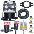 Aumel 640065 640065a Carburetor With Fuel Filter Line Shut Off Valve Kit For Tecumseh Ohv125 Ohv130 Ovh135 Ohv110 Ohv115 Ohv120