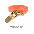 Favomoto 2 Pieces Packer Secure Cargo Strap Tie Downs For Kayak Tensioners Straps Strap Ratchet Cable Heavy Steel Stretcheto 2