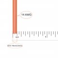 Uxcell Silicone Wire 14 Awg Ultra Flexible 600v Electric Strands Of Tinned Copper 7 Ft Orange