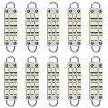 Esupport 10pcs 44mm 12 Smd Rigid Loop White Festoon 1 73 Led Light Bulbs 561 562 567 Interior Reading Dome