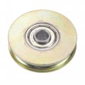 Uxcell Sliding Door Roller U Groove 6 4mm Shaft Hole 38mm Diameter Bearing Steel Pack Of 2
