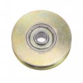 Uxcell Sliding Door Roller U Groove 6 4mm Shaft Hole 38mm Diameter Bearing Steel Pack Of 2