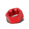 4an An-4 Fuel Cell Bulkhead Aluminum Finish Nut Sealing Locking Fitting Red