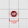 4an An-4 Fuel Cell Bulkhead Aluminum Finish Nut Sealing Locking Fitting Red