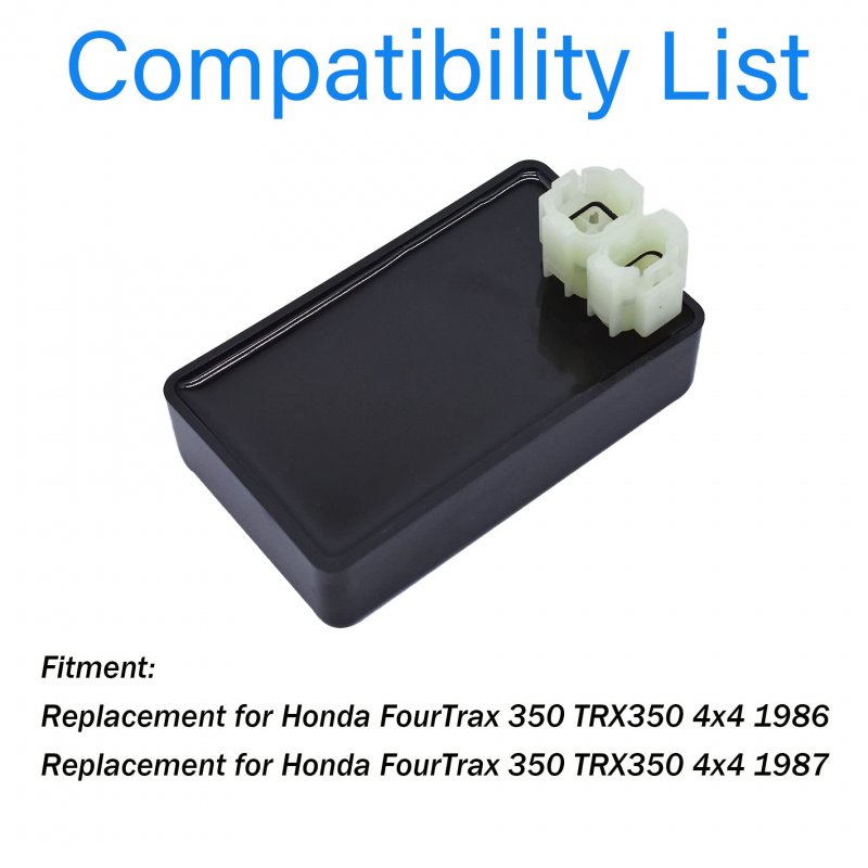 Ignition Cdi Box Replacement For Honda Fourtrax 350 Trx350 4x4 1986-1987