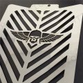 Smt-skull Wing Radiator Grille Guard Cover Protector Compatible With 2006-2013 Suzuki Boulevard M109 Moto B00xohxups