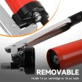 Auto Dynasty Heavy Duty 18-inch 4500 Psi Grease Gun Multipurpose Solid 14 Oz Cartridge With Zinc Plating