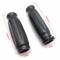 Smt-1 Handlebar Grips Compatible With Kawasaki Vulcan Classic Custom 900 Black B00rudwa3k