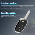 Key Shell Caseless Entry Remote Key Fob Replacement For Volkswagen Passat 2012-2016 Tiguan 2010-2016 4 Buttons