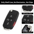 Key Shell Caseless Entry Remote Key Fob Replacement For Volkswagen Passat 2012-2016 Tiguan 2010-2016 4 Buttons