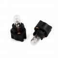 2 Pcs T5 Car Motorbike Interior Dashboard Light Bulb Yellow 
