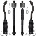 Front Tie Rods Kit For 2007 2011 Toyota Camry 4 Inner And Outer Rod Ends With 2 Boots Grease Fittings Hardware Replacement 