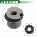 Motoforti Front Differential Axle Bushing Support Bracket Mount Frame Brace For Hummer H3 H3t 2006-2010 Rubber 15773961