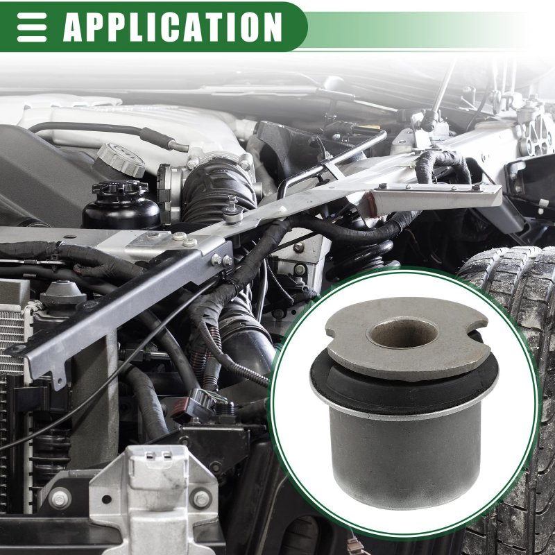 Motoforti Front Differential Axle Bushing Support Bracket Mount Frame Brace For Hummer H3 H3t 2006-2010 Rubber 15773961