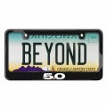 Ipick Image Made For Ford Mustang 5 0 Black Real 3k Carbon Fiber Glossy Finish License Plate Frame