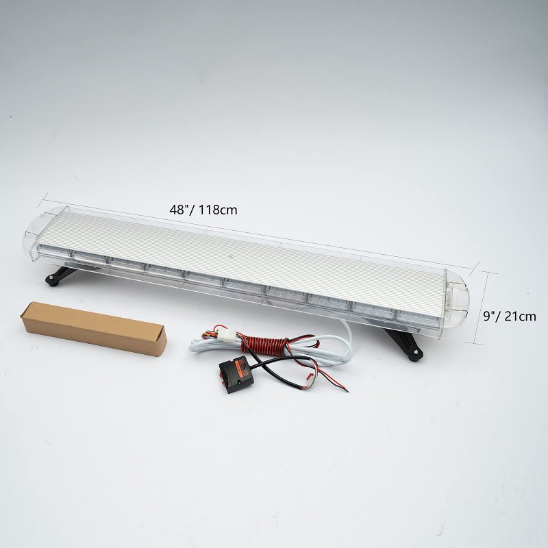 Gdae10 47 88w Led Strobe Light Bar Amber Flashing High Intensity Emergency Hazard Warning Lighting Rooftop For Car Trucks