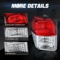 Auto Dynasty Rear Tail Lights Assembly For 2010-2013 Toyota 4runner Driver Left Side With Reverse Brake Turn Signal Chrome