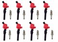 Set Of 8 Ignition Coils And Platinum Spark Plugs Ford F-150 Expedition Replacement For Dg508 Sp432 