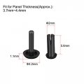 Uxcell Push Clip Rivet 2mm X 5 6mm Pcb Circuit Panel Nylon Fastener Black 100 Pcs