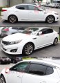 Cuztom Tuning Luxury Clip On Window Visor Guard W Chrome Trim For 2011-2015 Kia Optima K5