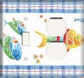 Switch Outlet Combo Plate Fish Tablecloth 