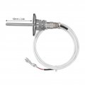 Pt100 Temperature Sensor Probe 3 Wire Thermistor Aviation Plug Sensing Line 2 Meter