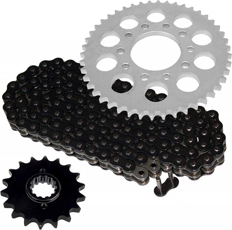 Caltric Black O Ring Drive Chain And Sprockets Kit Compatible With Honda Cb750f Cb 750f 4904