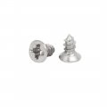 Uxcell M3 X 6mm Phillips Flat Head Self Tapping Screws Silver Tone 200pcs