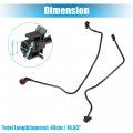 X Autohaux 1 Set Upper Radiator Coolant Hose For Land Rover Lr2 2011-2008 No Lr006165 Lr019341