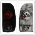 Acanii For 1997-2003 Ford F150 99-07 F250 F350 F450 Superduty Black Smoked Tail Lights Brake Lamps Pair Set Left Right