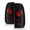 Acanii For 1997-2003 Ford F150 99-07 F250 F350 F450 Superduty Black Smoked Tail Lights Brake Lamps Pair Set Left Right