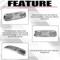 Hecasa Front Horn Grille Grill Compatible With 2013-2018 Dodge Ram 1500 Replacement Shell W O Light Chrome